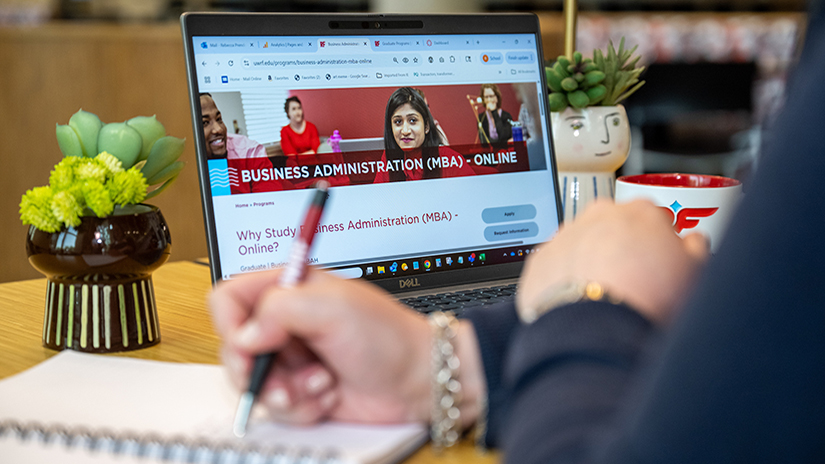 UWRF MBA laptop photo