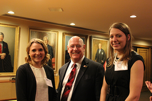 WiSys ambassadors with Regent Higgins