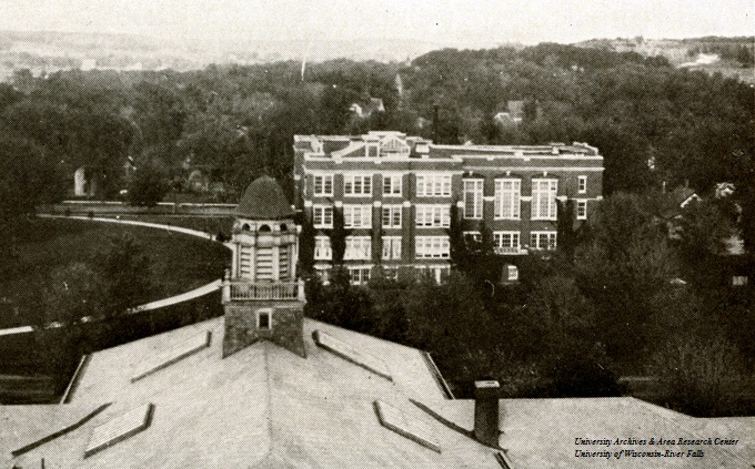 Exterior view of North Hall in 1921 or 22