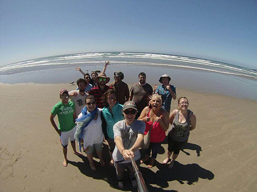 Selfie on the coast