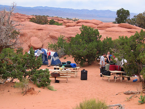 Arches camp