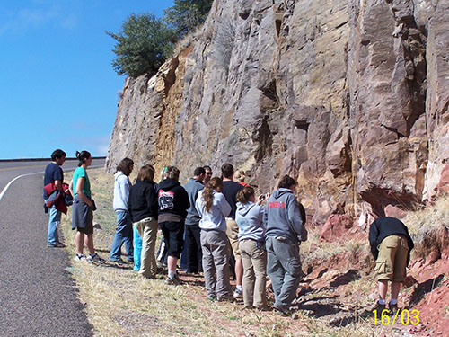 Looking at an intrusion, Davis Mountain