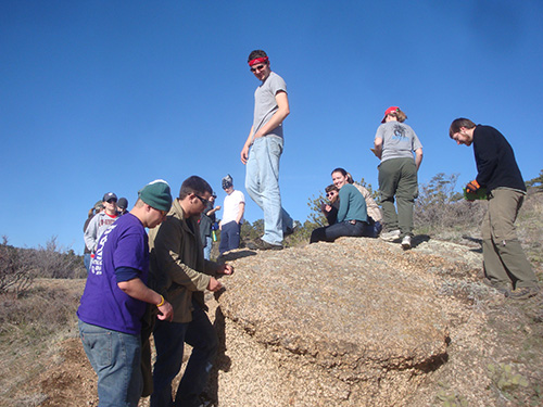 On the rocks at Curt Gowdy