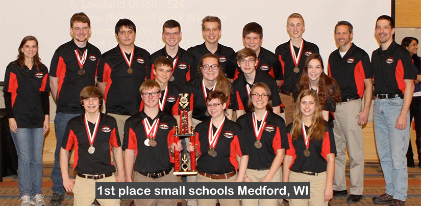 1st place small schools Medford, WI