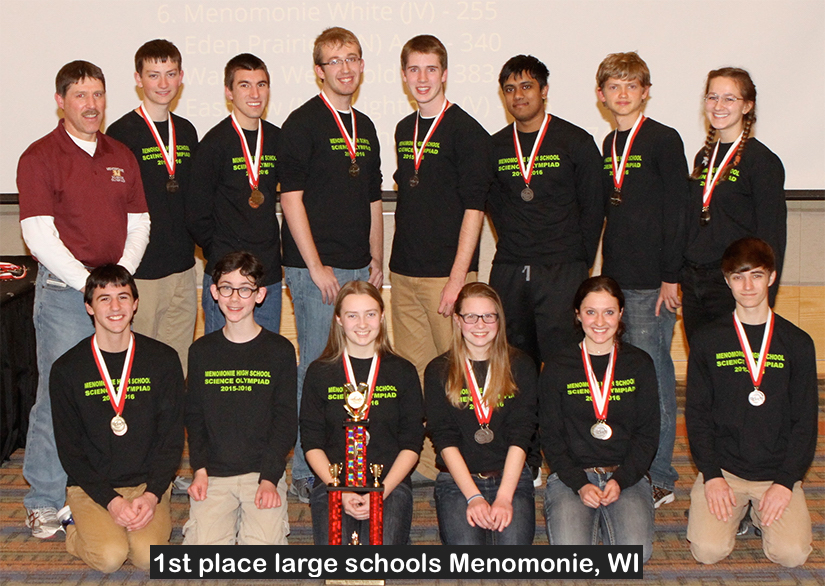 1st place large schools Menomonie, WI