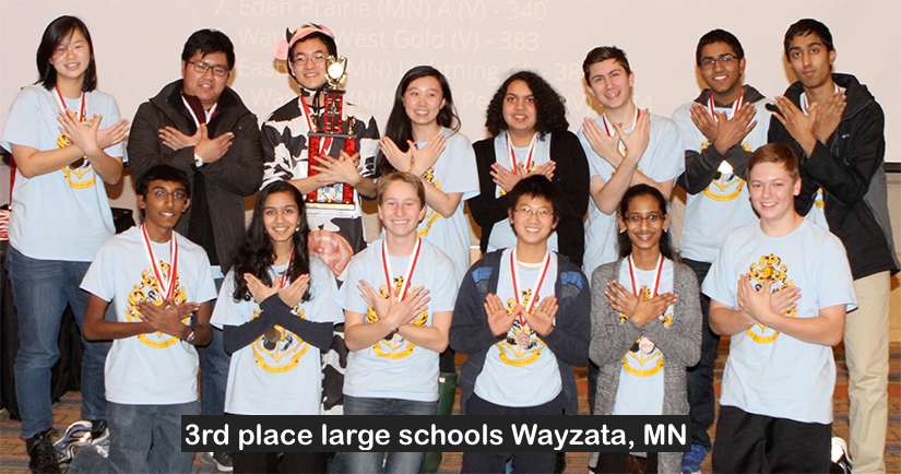 3rd place large schools Wayzata, MN