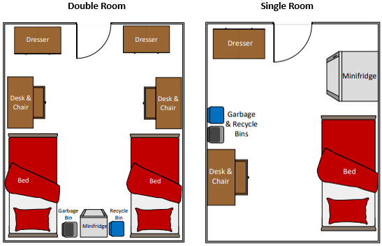 Ames Suites Room Layouts
