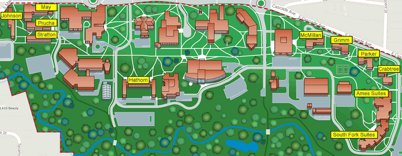 Residence Hall Map