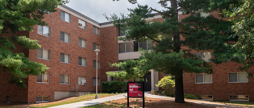 An exterior view of McMillan Hall
