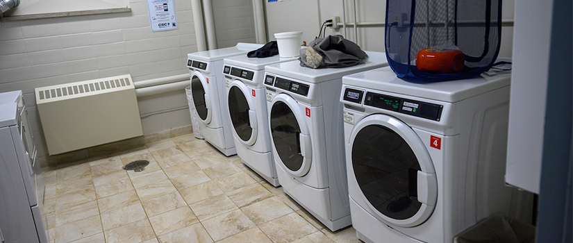 Hathorn laundry rooms include multiple washers and dryers