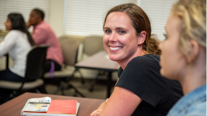 Graduate student smiling 