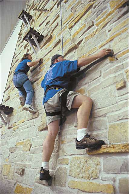 intramural rock climb