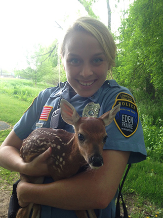 All in a day's work for Heather Schenck, Eden Prairie Police Department