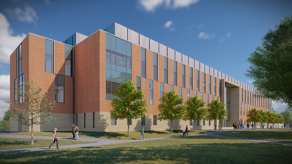Rendering of Northeastern View of the SciTech Building