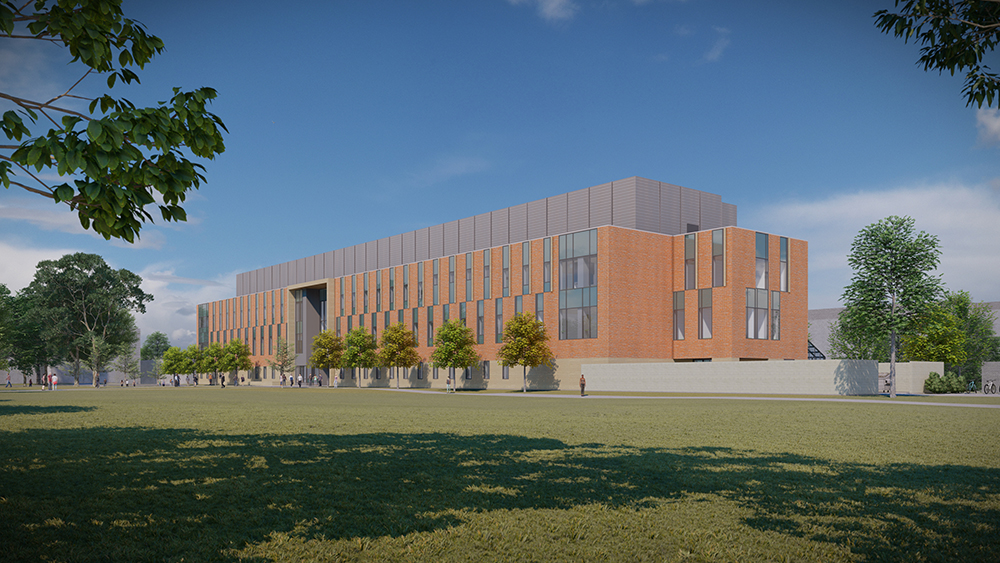 Rendering of Northwestern View of the SciTech Building
