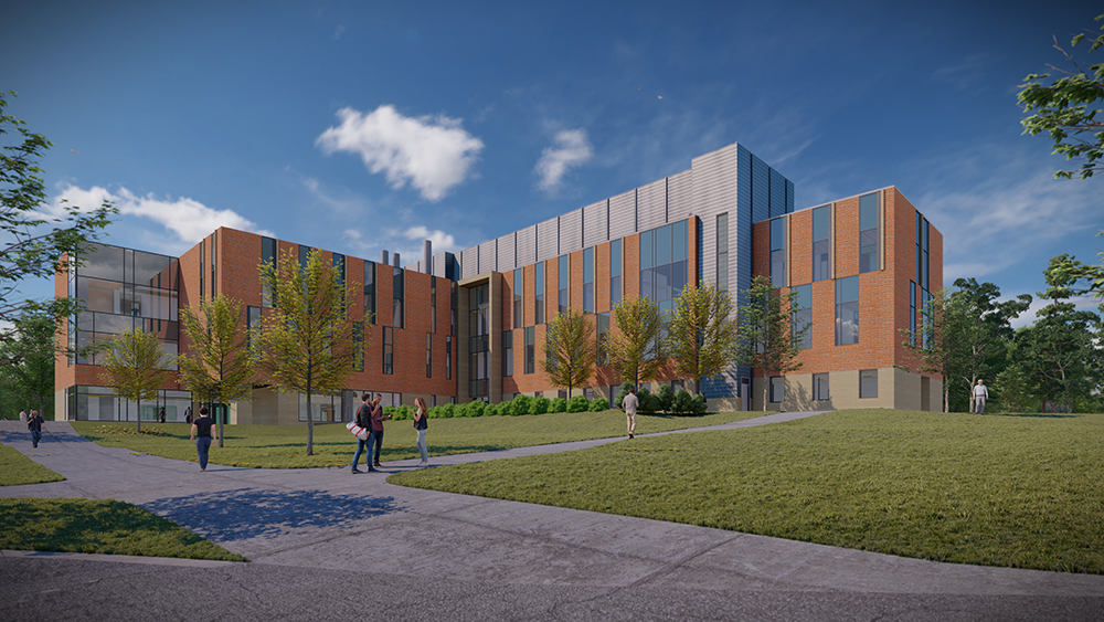Rendering of Southeast View of the SciTech Building