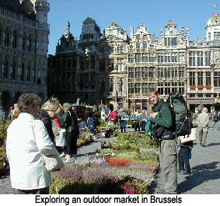 Outdoor Market in Brussels