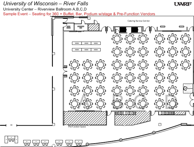 Riverview Ballroom Floorplan