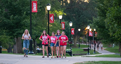 Students on the Campus Mall