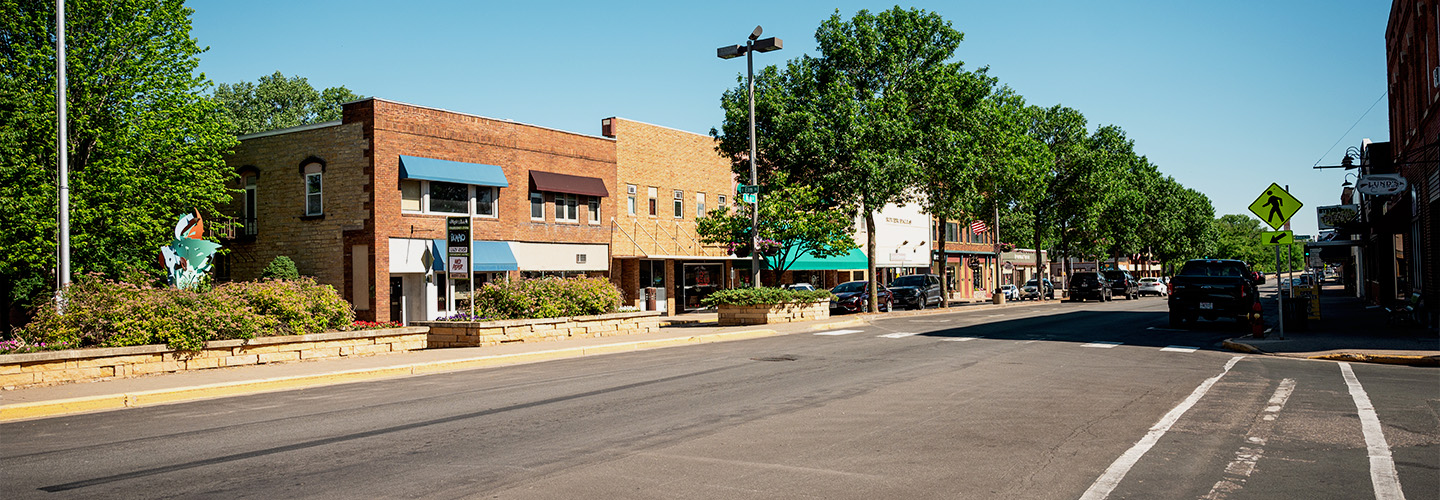 Downtown River Falls looking Northwest