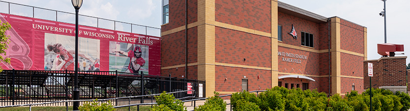 Wide view of the David Smith Stadium