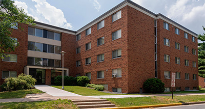 Outside of Grimm Hall