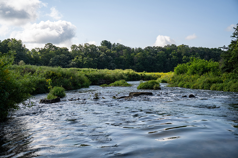 a photo of the Kinnickinnic River