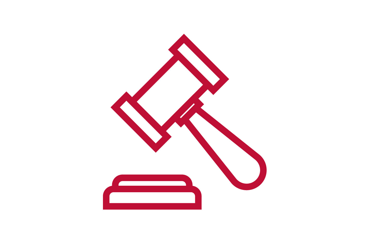 Icon of a judge's gavel