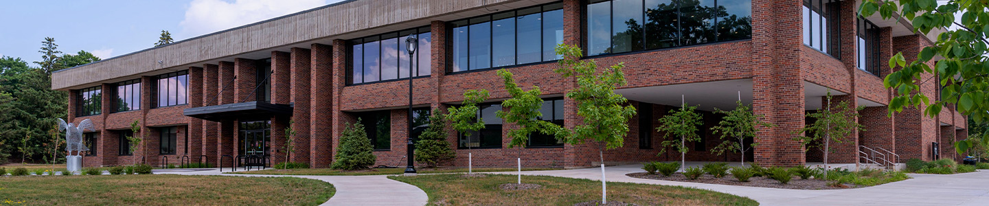 Outside of Rodli Hall west entrance