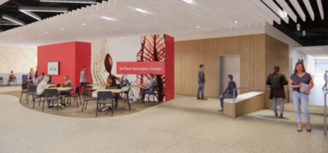Rendering of the SciTech interior opening in January 2026