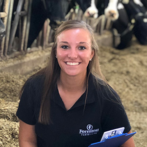 Dairy Science student Cayley Vande Berg