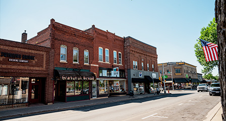 Downtown River Falls looking Southeast