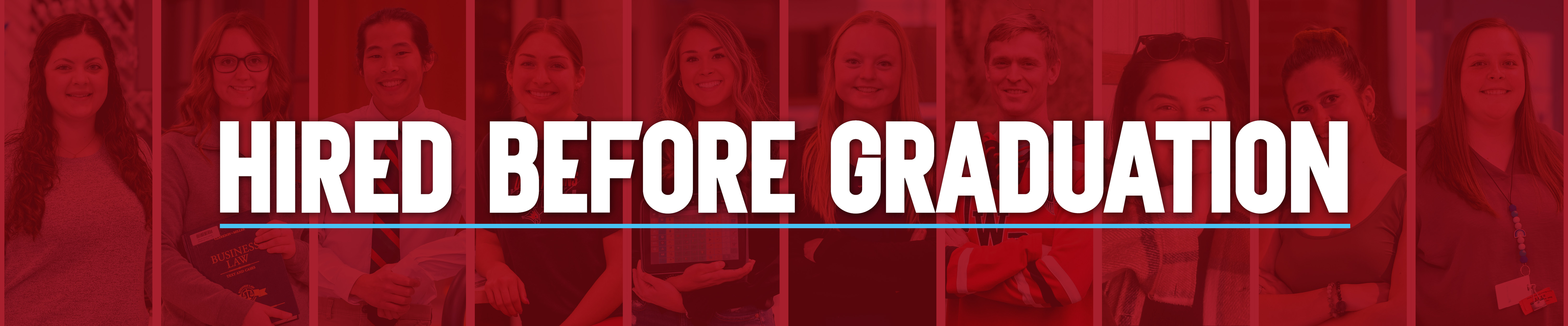 Hired Before Graduation page header