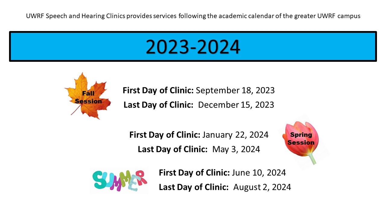 Clinic Schedule 2023-2024